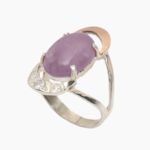 серебряное кольцо с полудрагоценными камнями 57109312